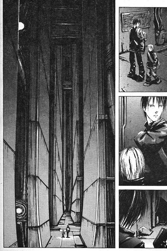 A page taken from the manga Blame!