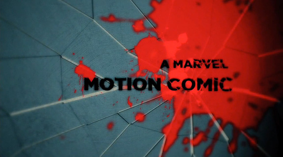 A screenshot taken from a Marvel motion comic.