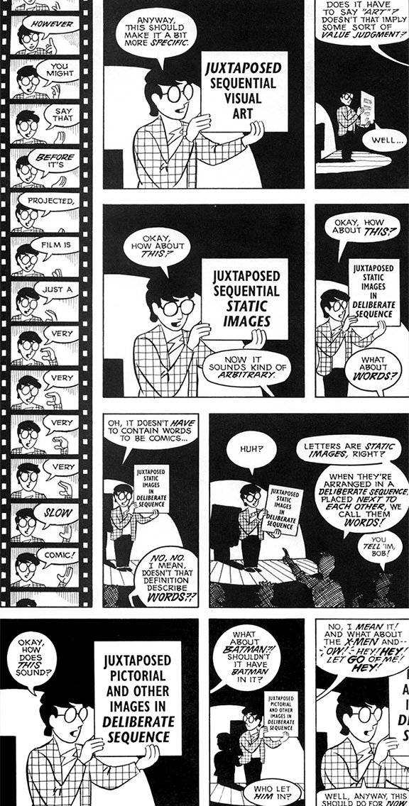 An excerpt taken from the non-fiction work of comics Understanding Comics.